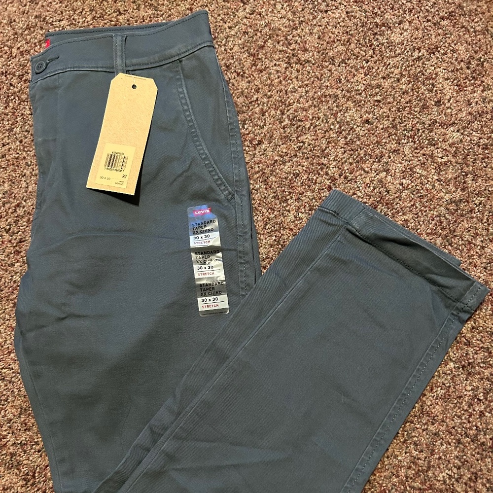 Levi's XX Chino Standard Taper Stretch Grey Men's 30x30